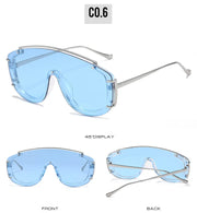 Large Frame Sunglasses for Men and Women Colorful Fashion Eyewear UV400
