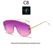 Large Frame Sunglasses for Men and Women Colorful Fashion Eyewear UV400