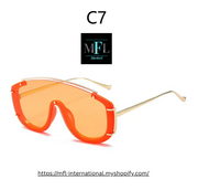 Large Frame Sunglasses for Men and Women Colorful Fashion Eyewear UV400