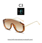 Large Frame Sunglasses for Men and Women Colorful Fashion Eyewear UV400