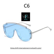 Large Frame Sunglasses for Men and Women Colorful Fashion Eyewear UV400