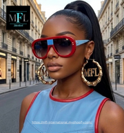 Luxury Brand Oversized Designer Big Frame Men Women Eyewear