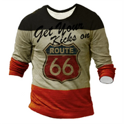 Men's T-shirts Long Sleeve 3d Print Top Casual Vintage T Shirt Loose Sports Clothing