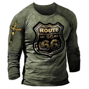Men's T-shirts Long Sleeve 3d Print Top Casual Vintage T Shirt Loose Sports Clothing