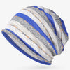 Spring Summer Autumn Thin Striped Beanies Slouchy Knitted Cap for Men