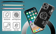3D Vintage Camera Phone Case with Hand Strap for IPhone 17 16 15 14 Pro Max Plus 17Pro Shockproof Phone Cover