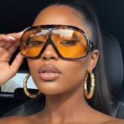 Oversized Gradient Sunglasses Elegant Trendy Eye Shades