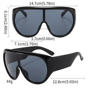 Oversized Luxury Sunglasses for Men and Women Big Goggles Sunglasses UV400 Eyewear