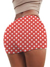 Printed Festival & Beach Wear Knit Shorts Women Elastic Waist Stretchy