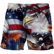 National Flag 3d Printed Shorts For Men American England Striped Short Pants Street Retro Summer Casual Fashion Short Trousers
