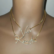 Personalized Customized Diamond Crystal Sparkling Name Necklace