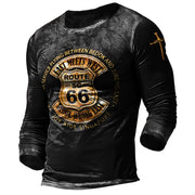 Men's T-shirts Long Sleeve 3d Print Top Casual Vintage T Shirt Loose Sports Clothing