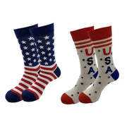 3 Pairs of Four Season Fashionable American Flag/ Stars/ Striped Long Tube Sports Socks