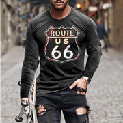 Men's T-shirts Long Sleeve 3d Print Top Casual Vintage T Shirt Loose Sports Clothing