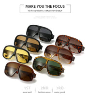 Oversized Gradient Sunglasses Elegant Trendy Eye Shades