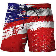 National Flag 3d Printed Shorts For Men American England Striped Short Pants Street Retro Summer Casual Fashion Short Trousers