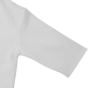 MFL Urban Luxe: Cable Knit V-neck Street Style Men's Short Sleeve Sets