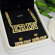 Earrings Necklaces Hollow Name Custom Charm Jewelry Sets