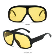 Oversized Gradient Sunglasses Elegant Trendy Eye Shades
