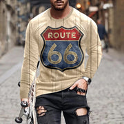 Men's T-shirts Long Sleeve 3d Print Top Casual Vintage T Shirt Loose Sports Clothing