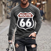 Men's T-shirts Long Sleeve 3d Print Top Casual Vintage T Shirt Loose Sports Clothing