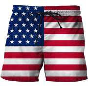 National Flag 3d Printed Shorts For Men American England Striped Short Pants Street Retro Summer Casual Fashion Short Trousers