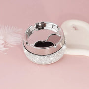 Bling Stainless Steel Round Windproof Ashtray with Rotating Lid Home Office Living Room Decoration Sealing Ashtrays